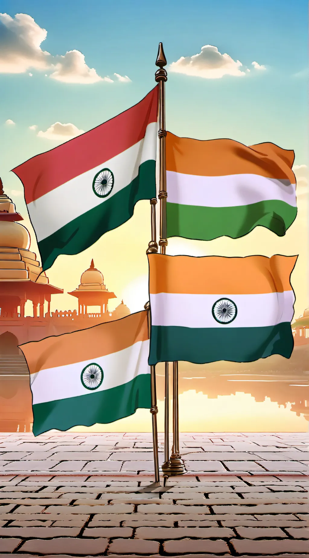 ai character: 🇧🇩+🇮🇳+empire  background