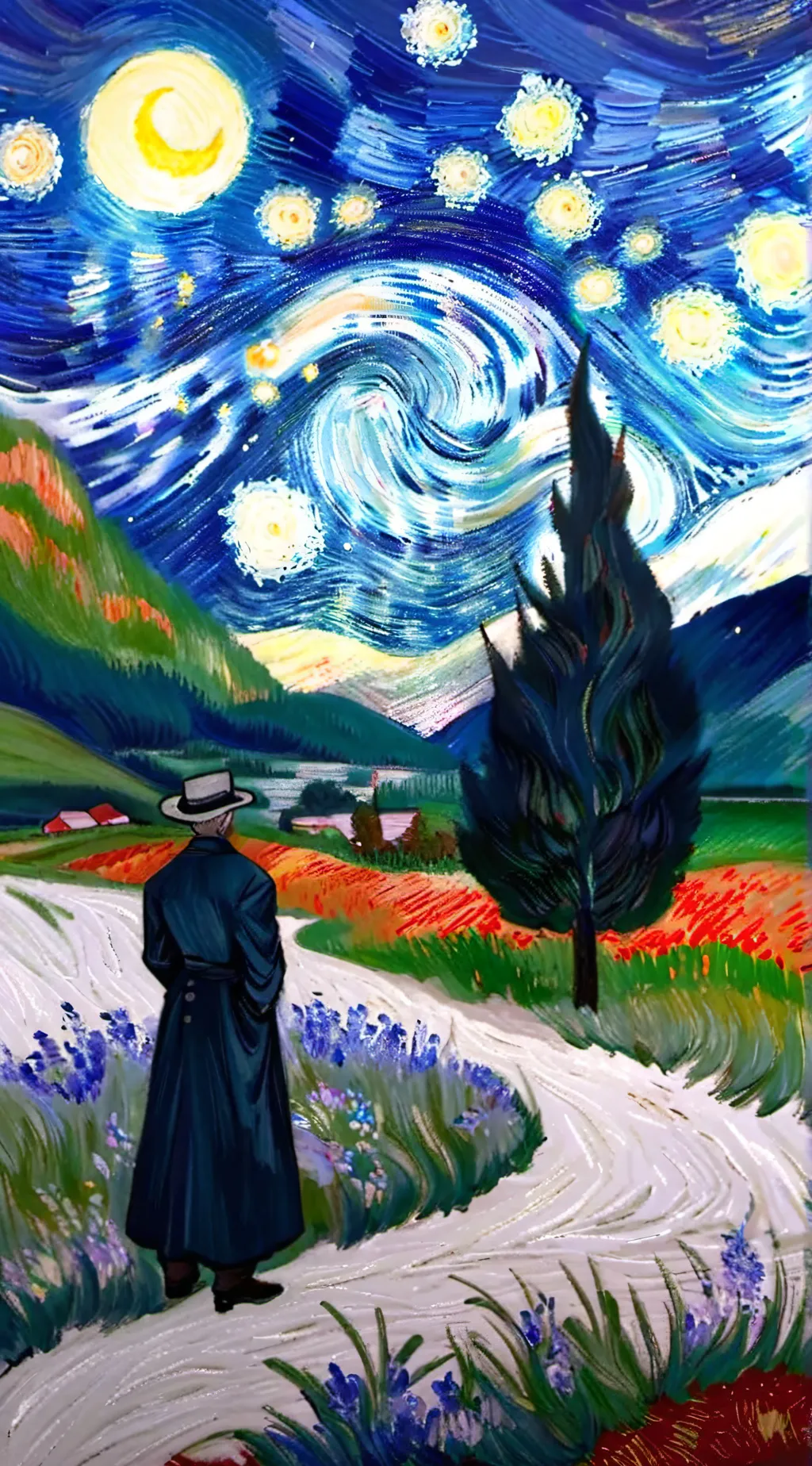 ai character: Abbie and Oliver  background