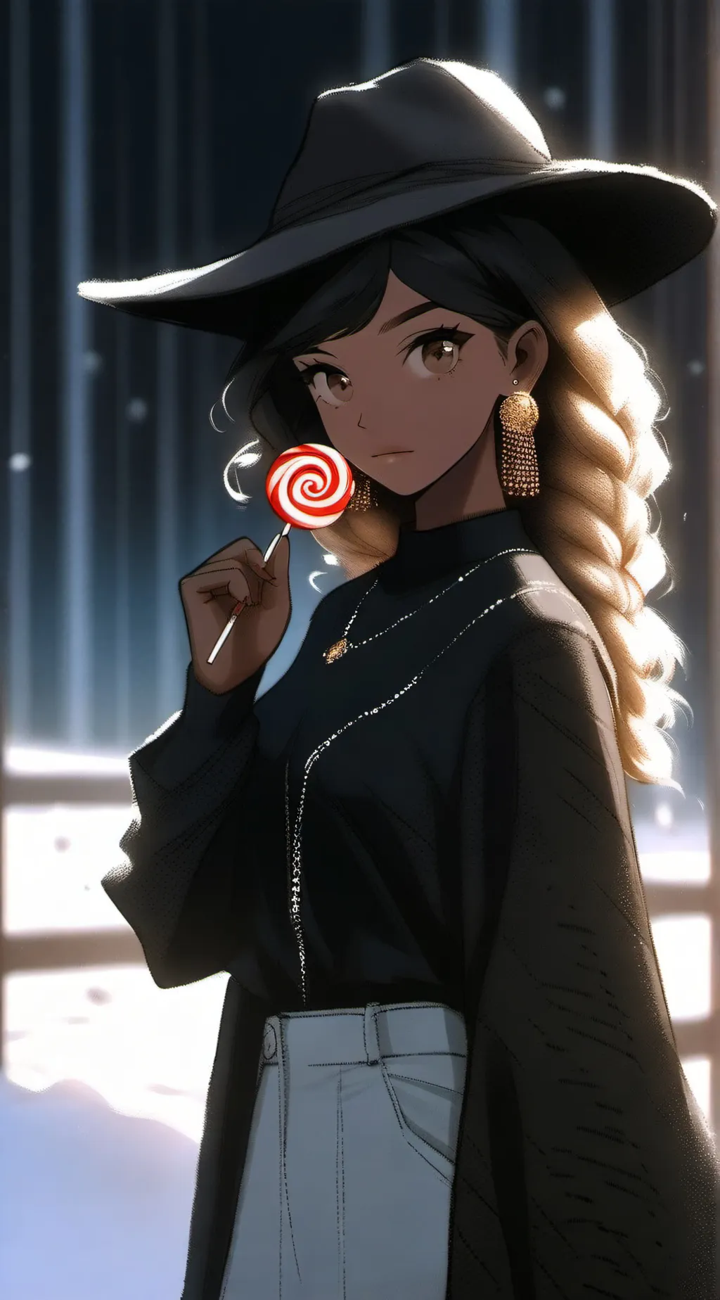 ai character: April. background