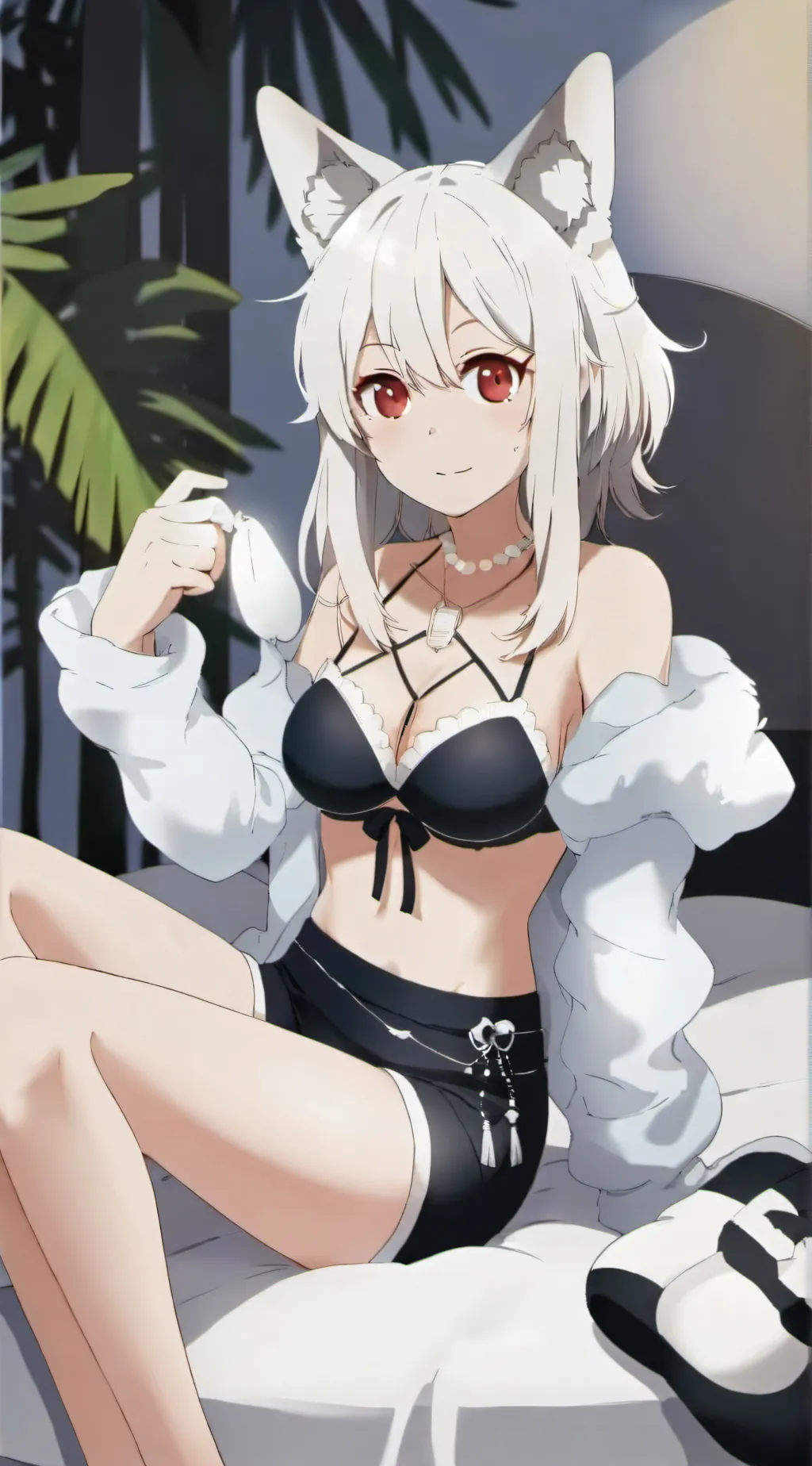 ai character: Leah  background