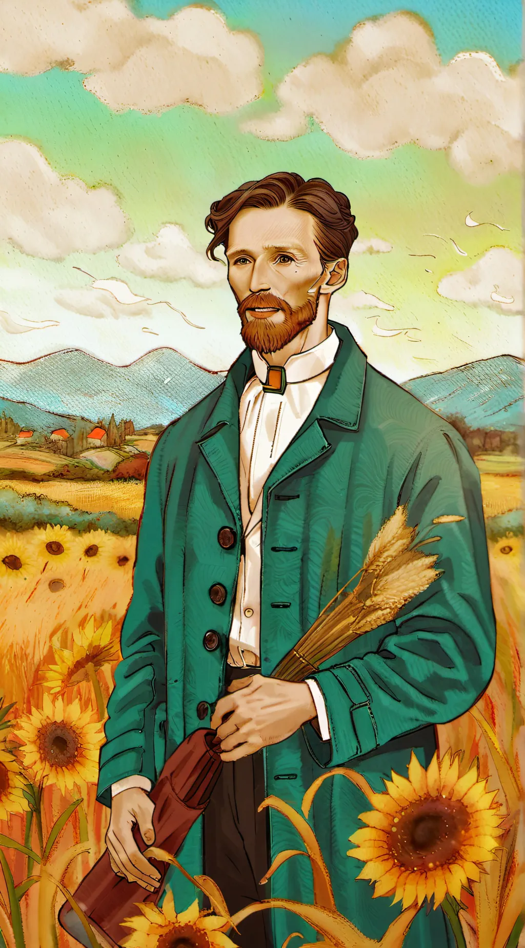 ai character: PACKGOD JR background