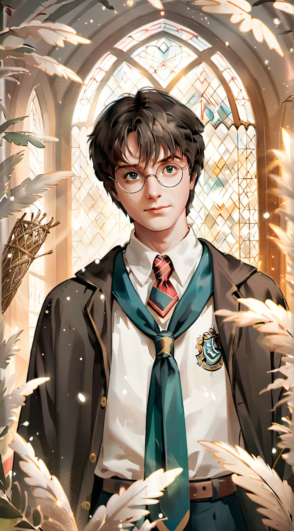 ai character: Harry Potter  background