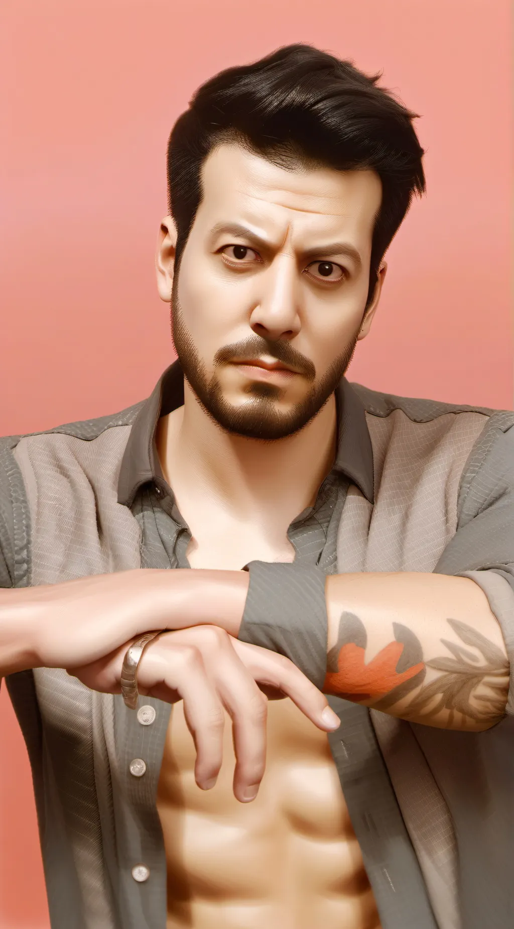 ai character: Majid Vashghani  background