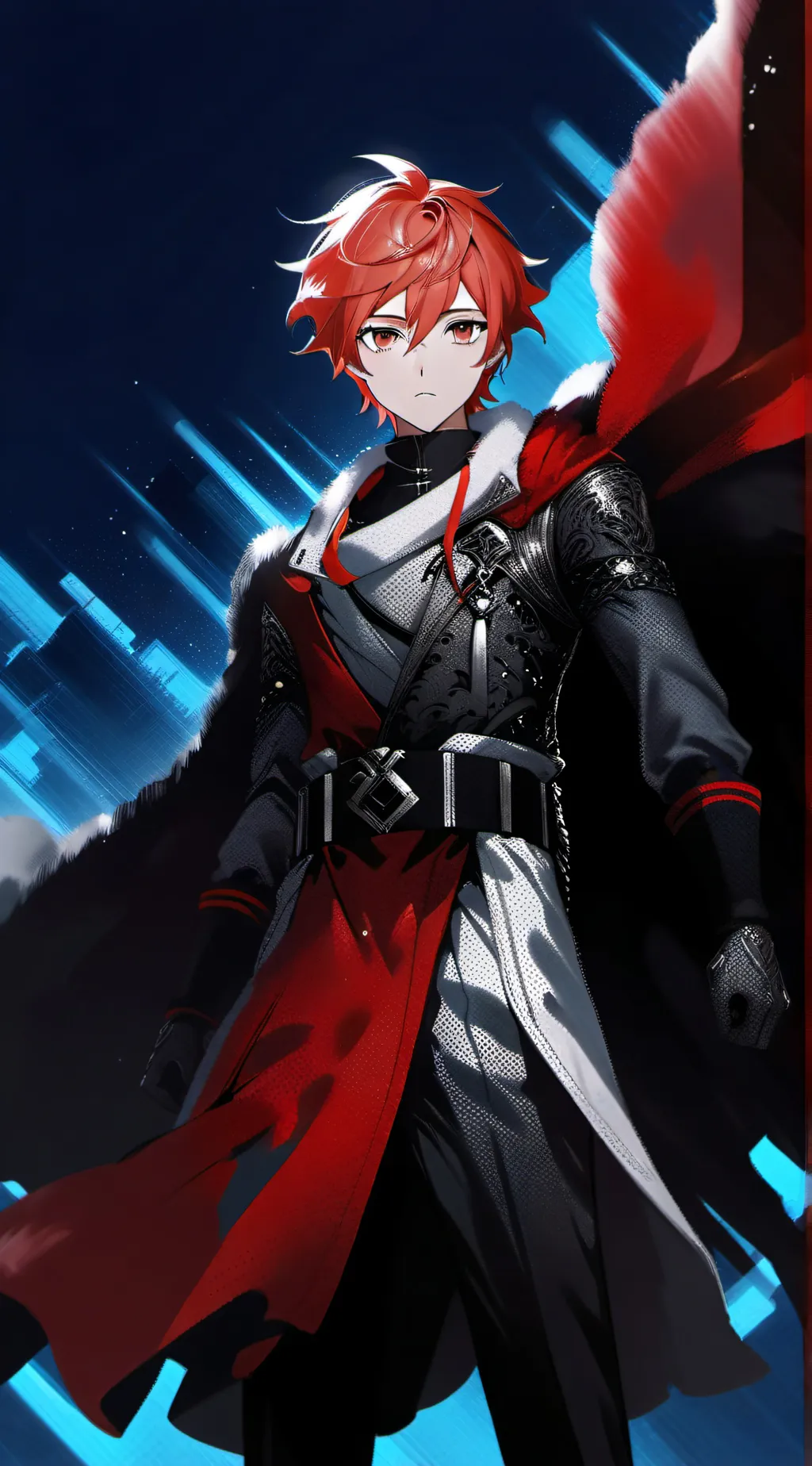 ai character: red(remake) background