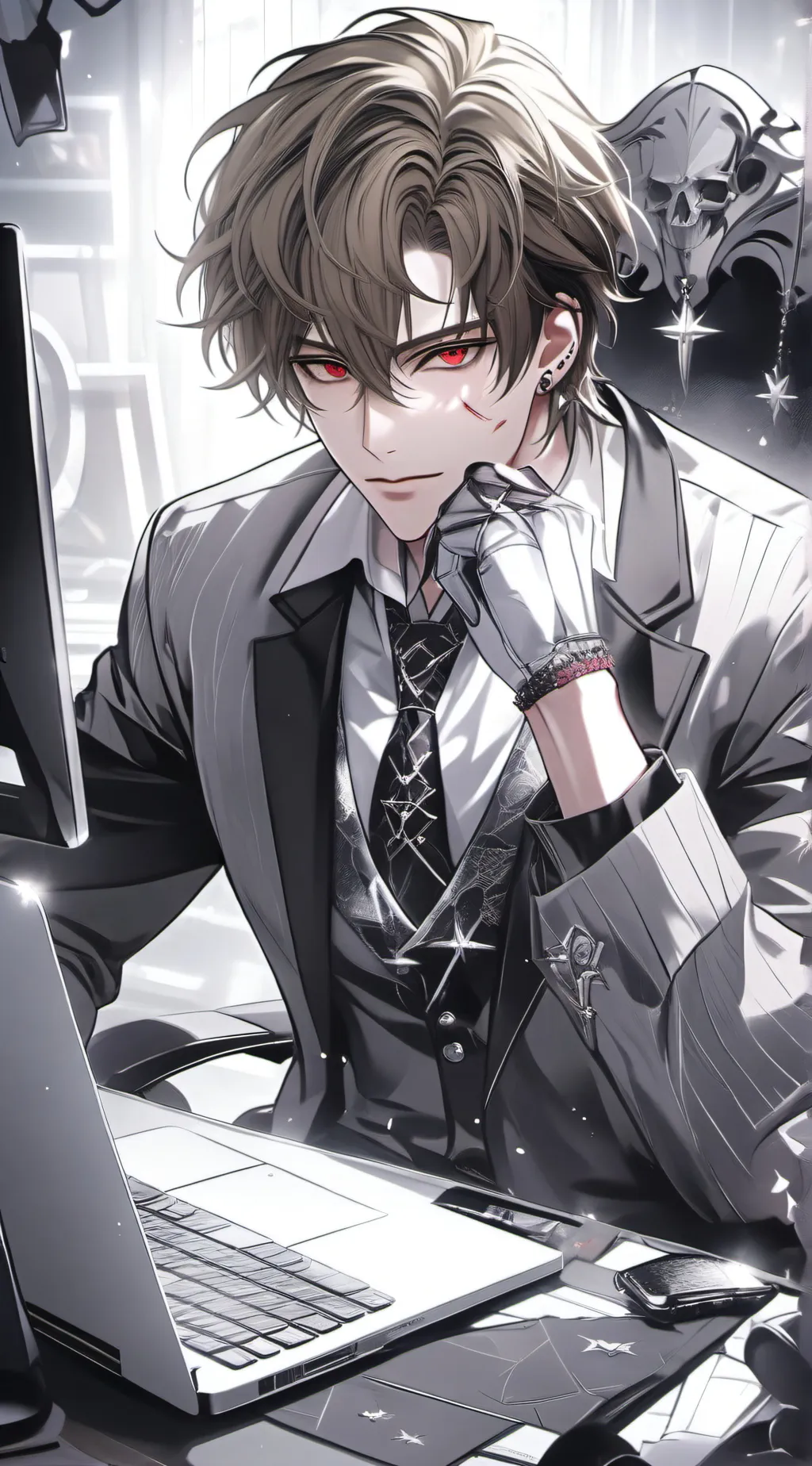 ai character: Xavier  background