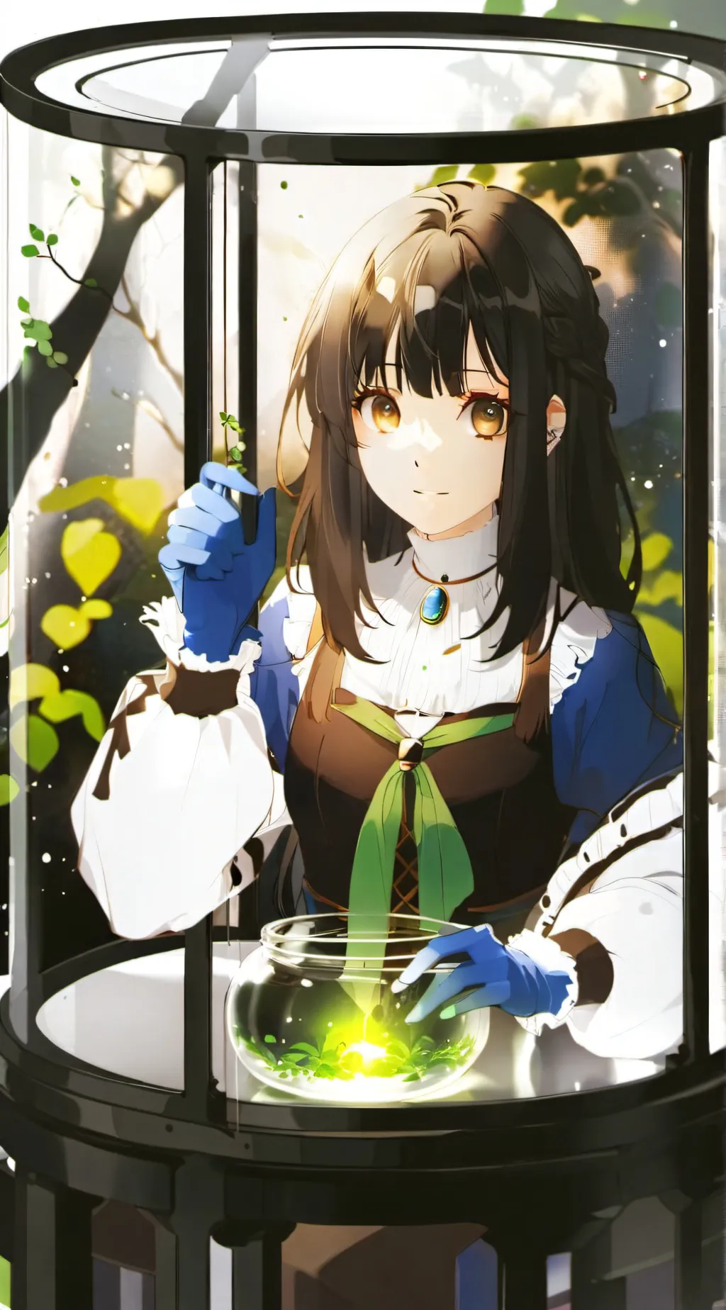 ai character: slime girl you background