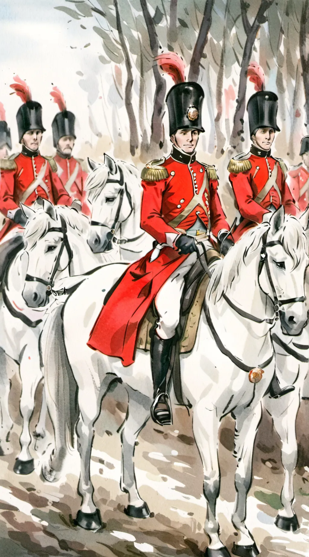 ai character: British cavalry background