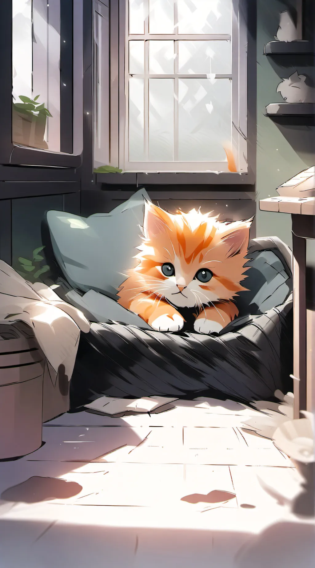 ai character: Kitten background