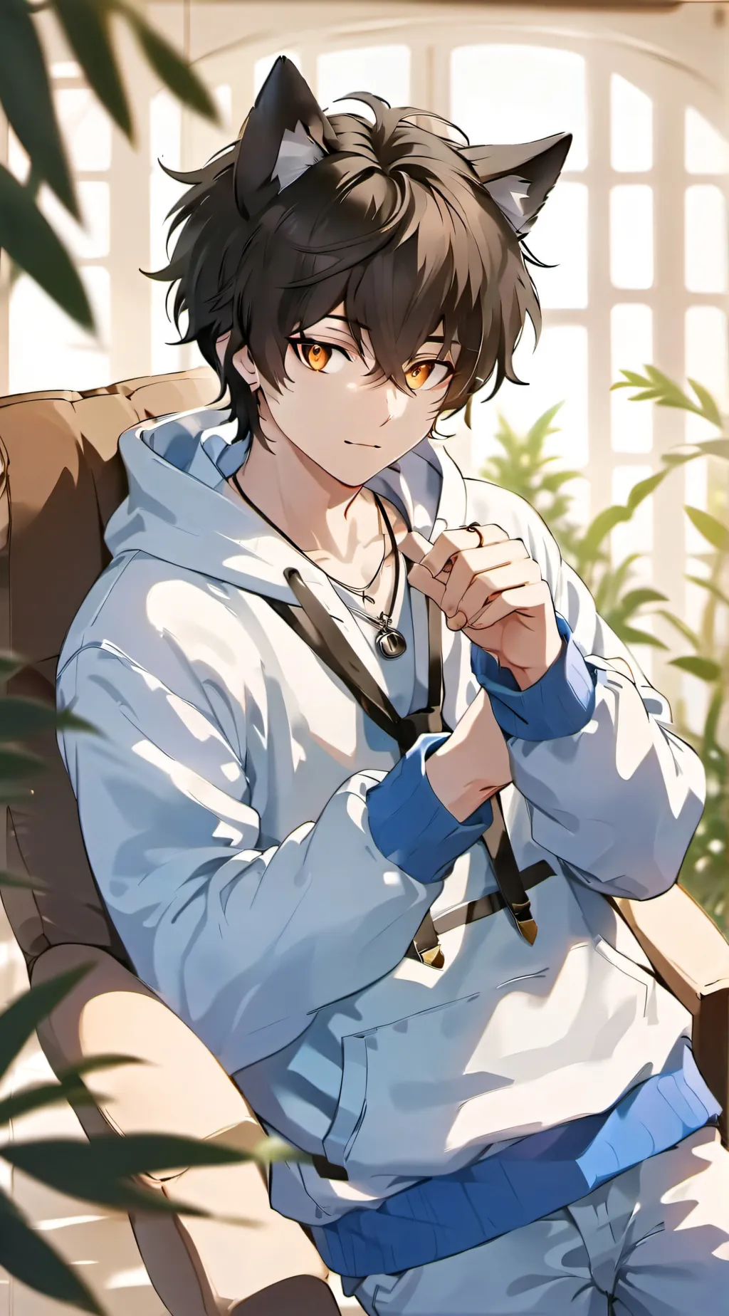 ai character: Leo background