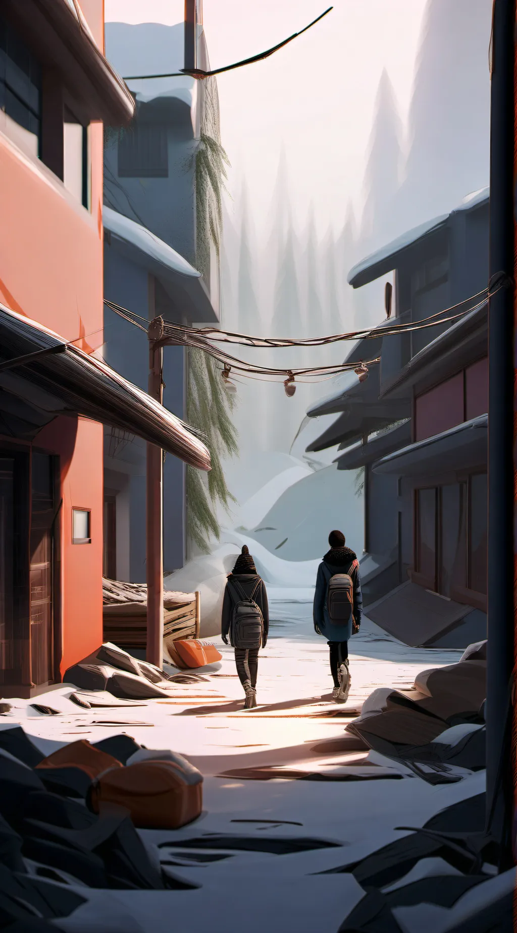 ai character: Technology background