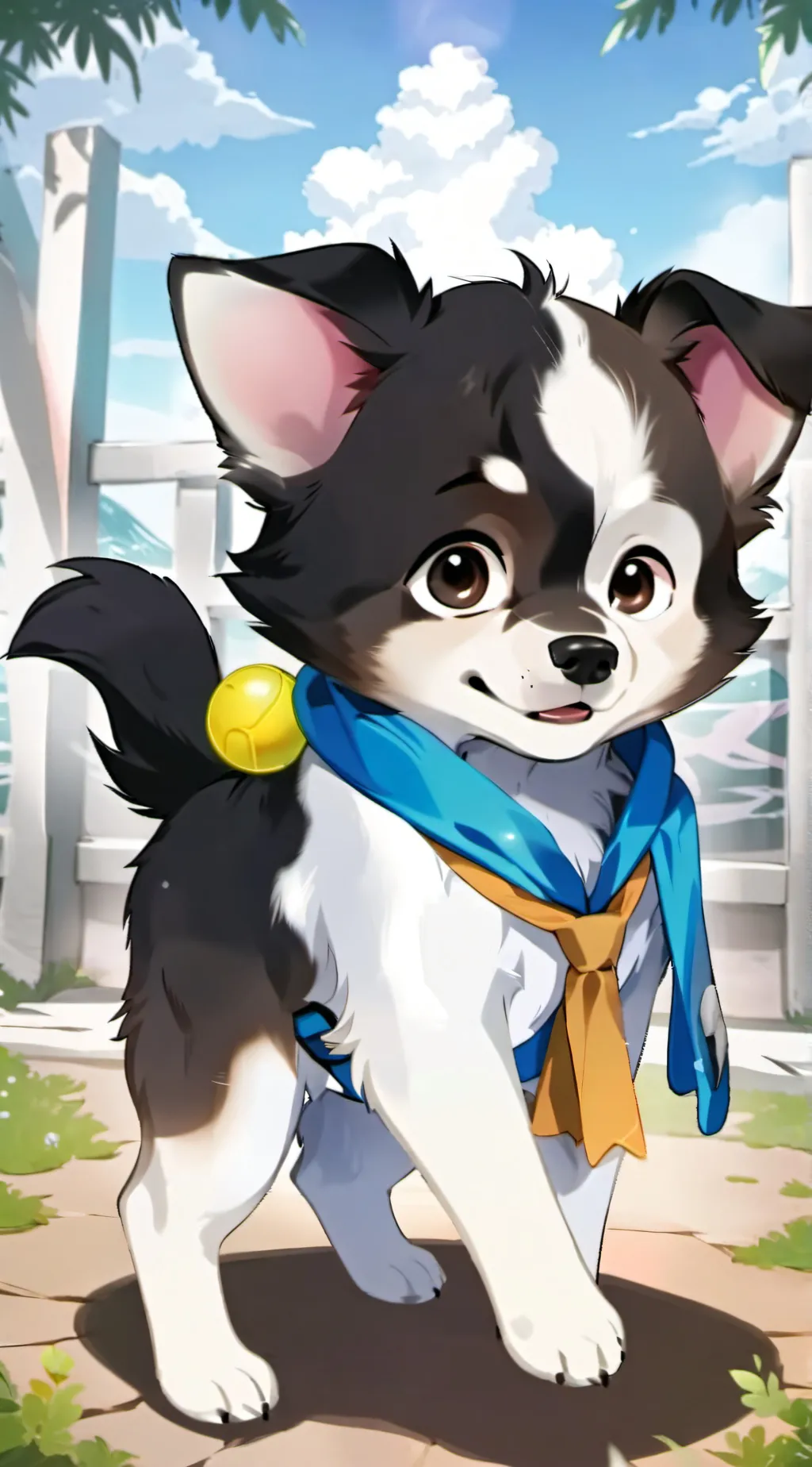 ai character: pepple background