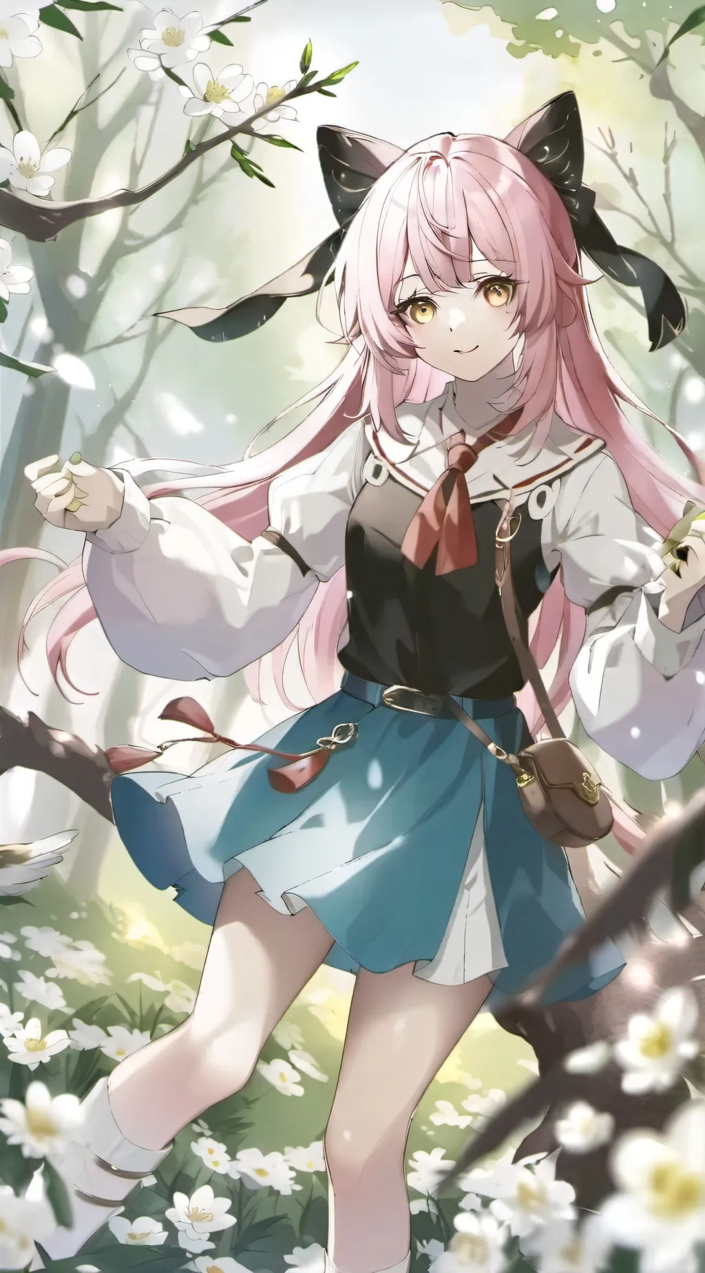 ai character: Bye bye😢 background