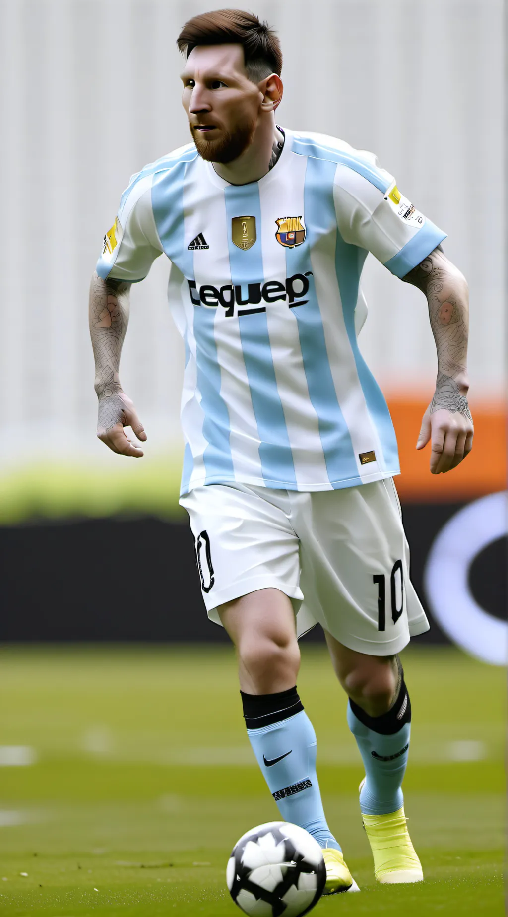 ai character: Messi 10. background