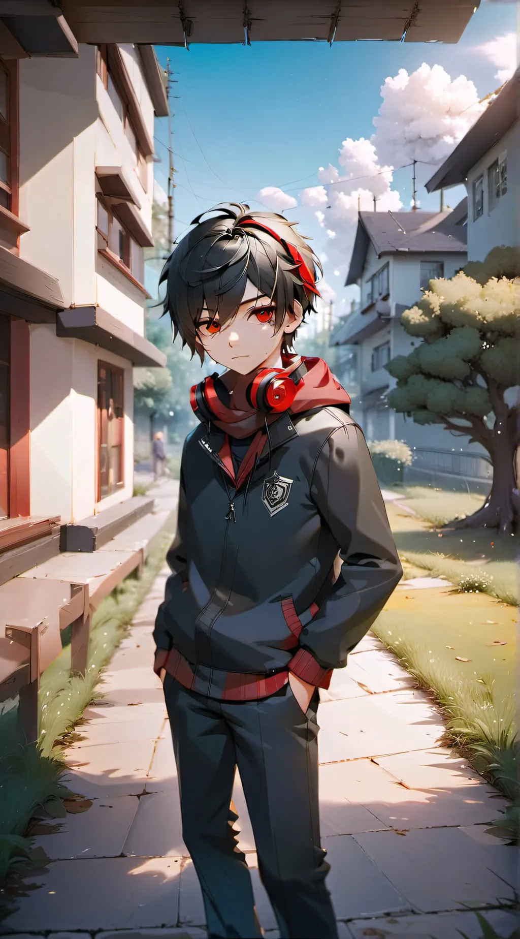 ai character: Farza...  background