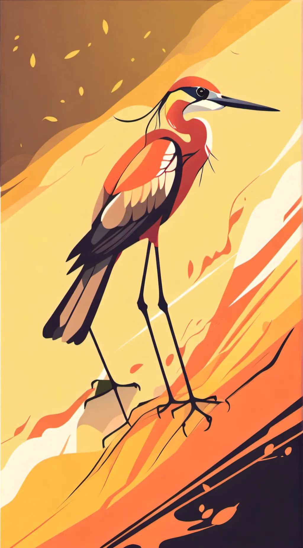 ai character: Vore crane background