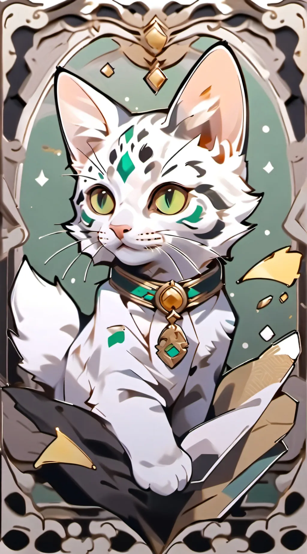 ai character: Greenpaw  background