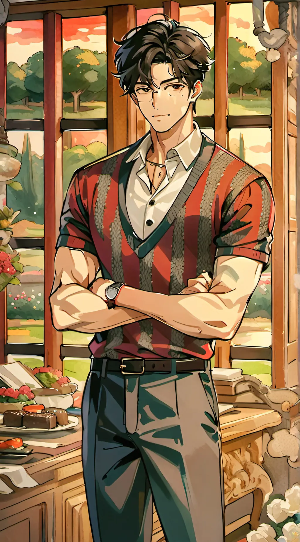 ai character: Demcho background