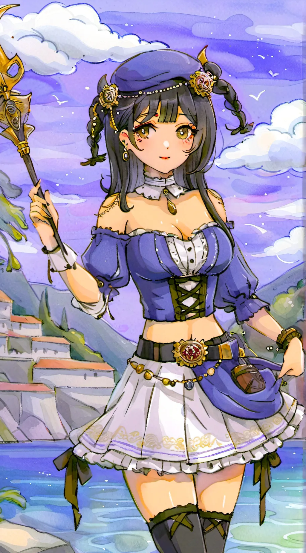 ai character: luna background