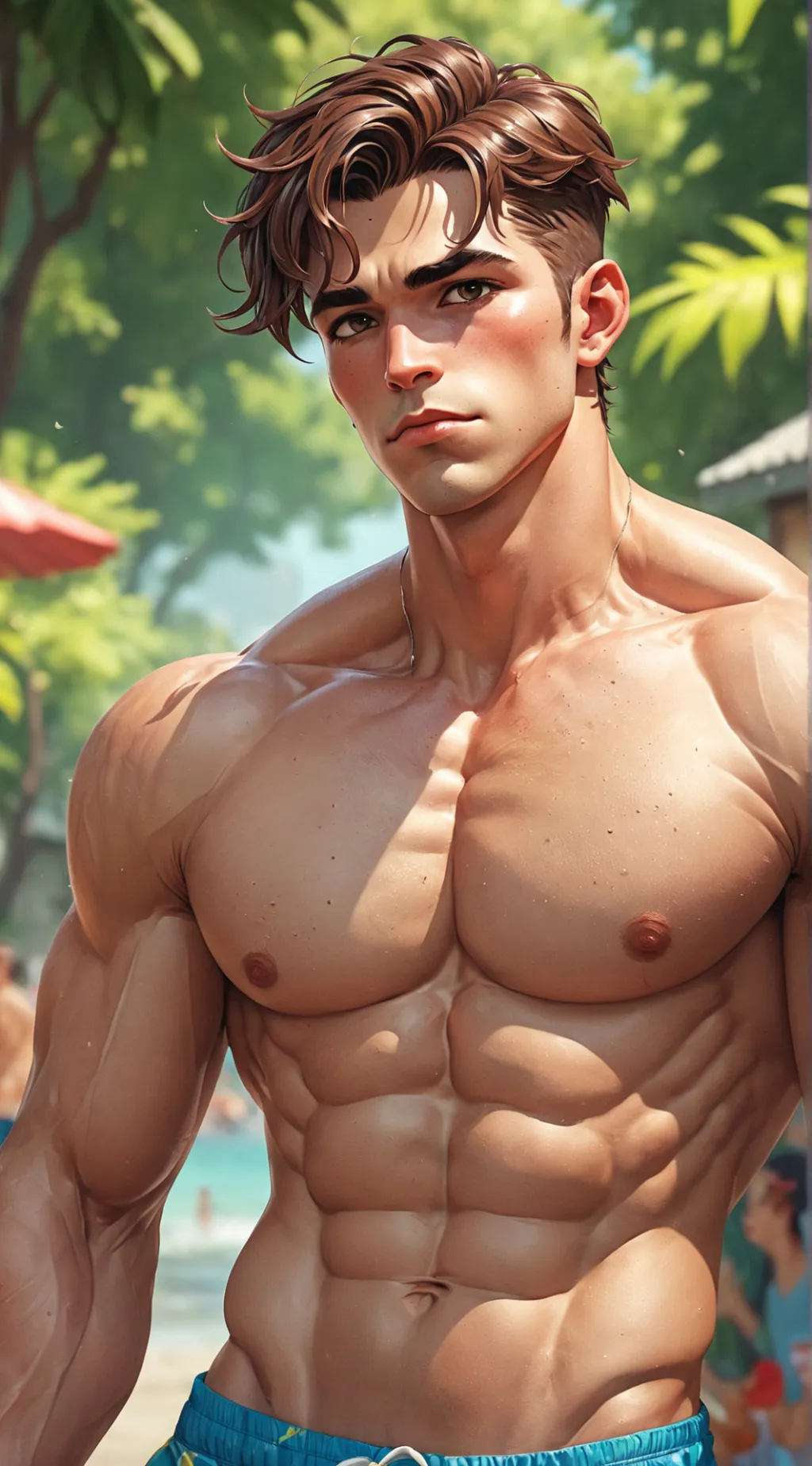 ai character: Ato Parody background