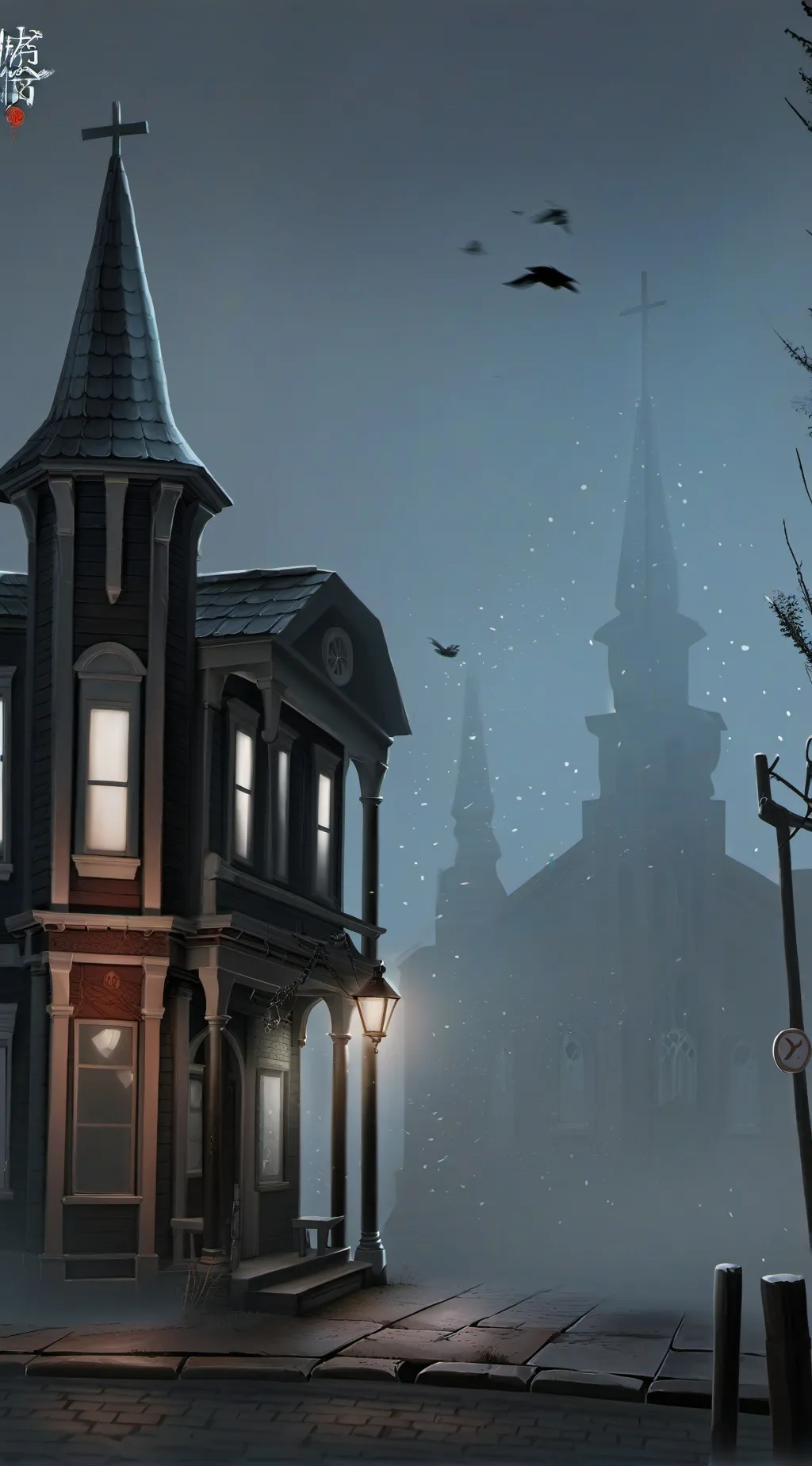 ai character: A town rp background