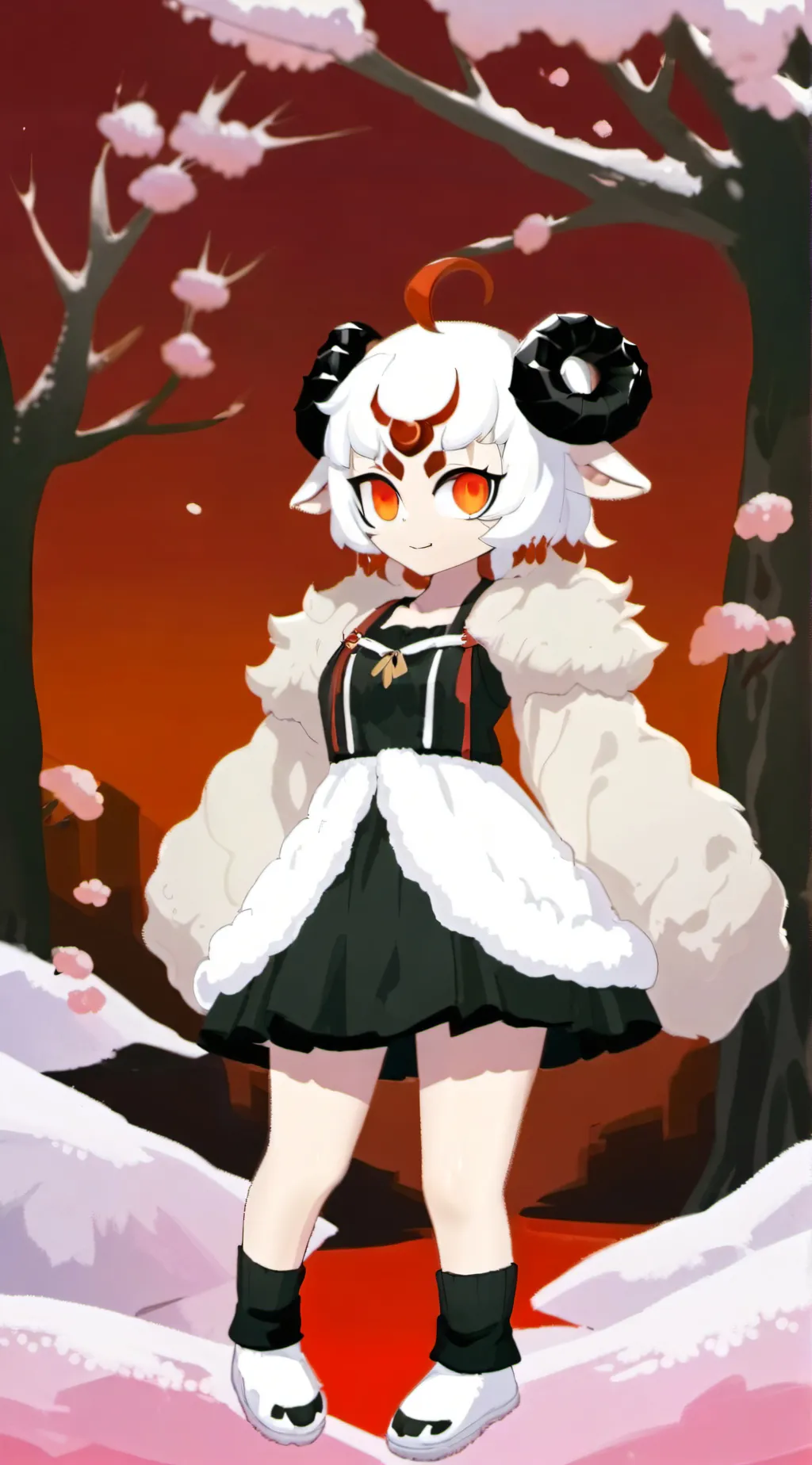 ai character: sheepferno background