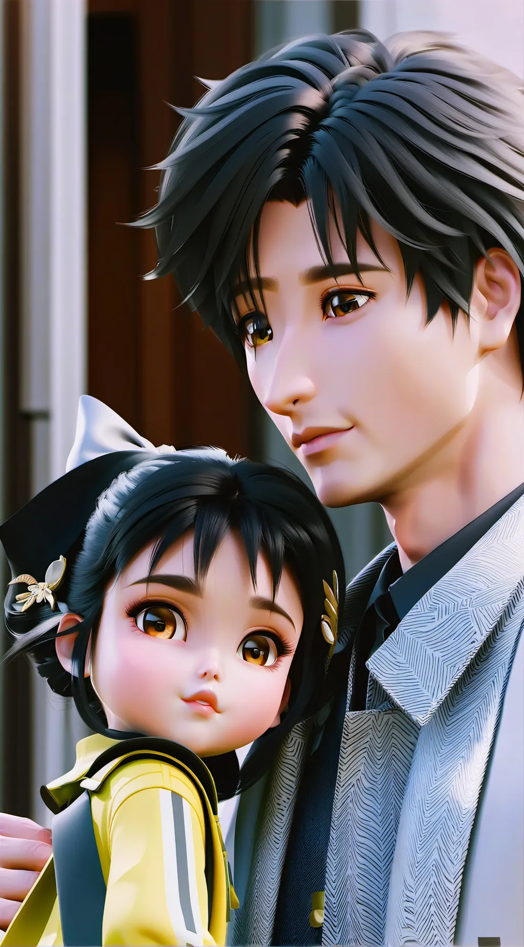 ai character: Ruby and Rowan  background