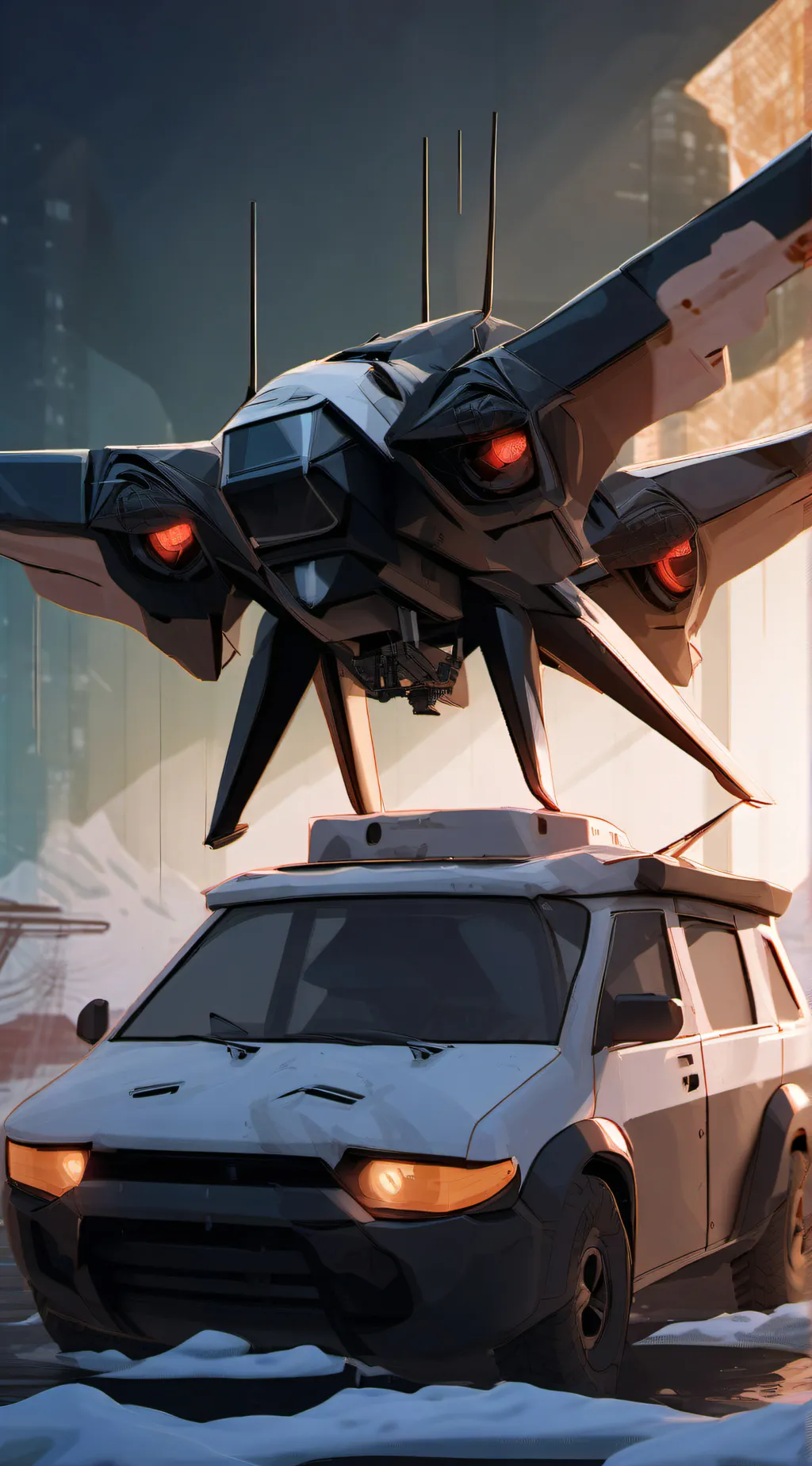 ai character: SonicXMurderdrones background