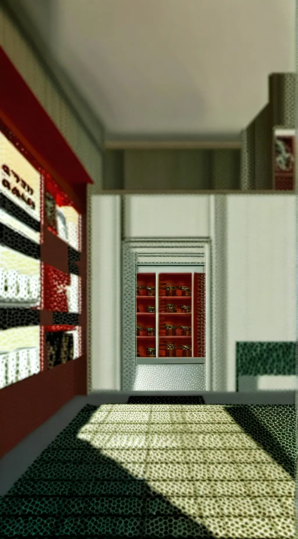 ai character: Shigaraki in store background