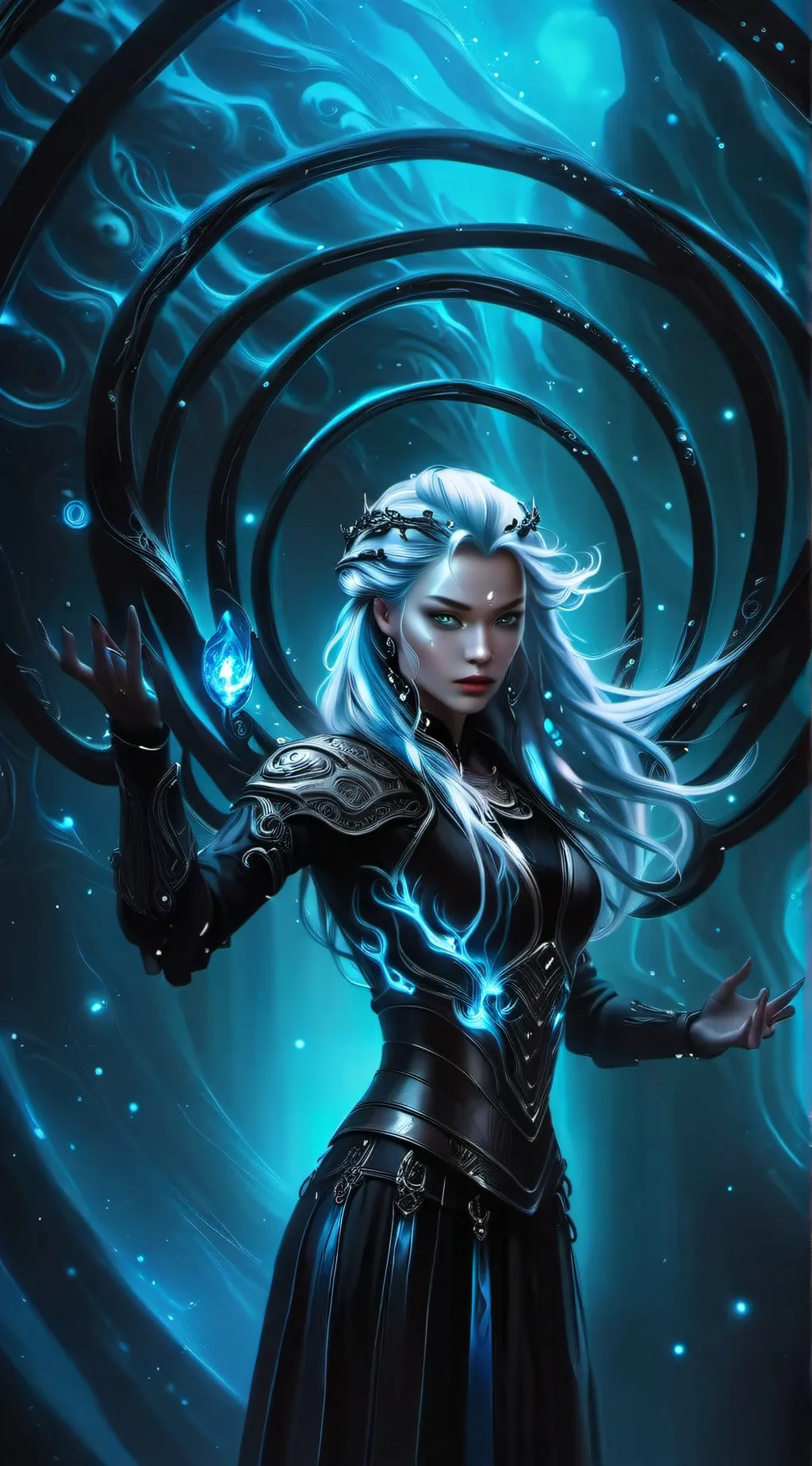 ai character: Lunara background