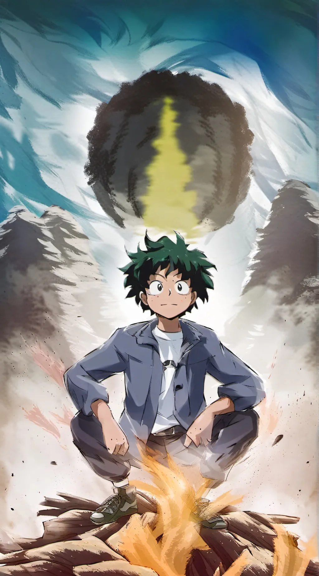 ai character: Deku background