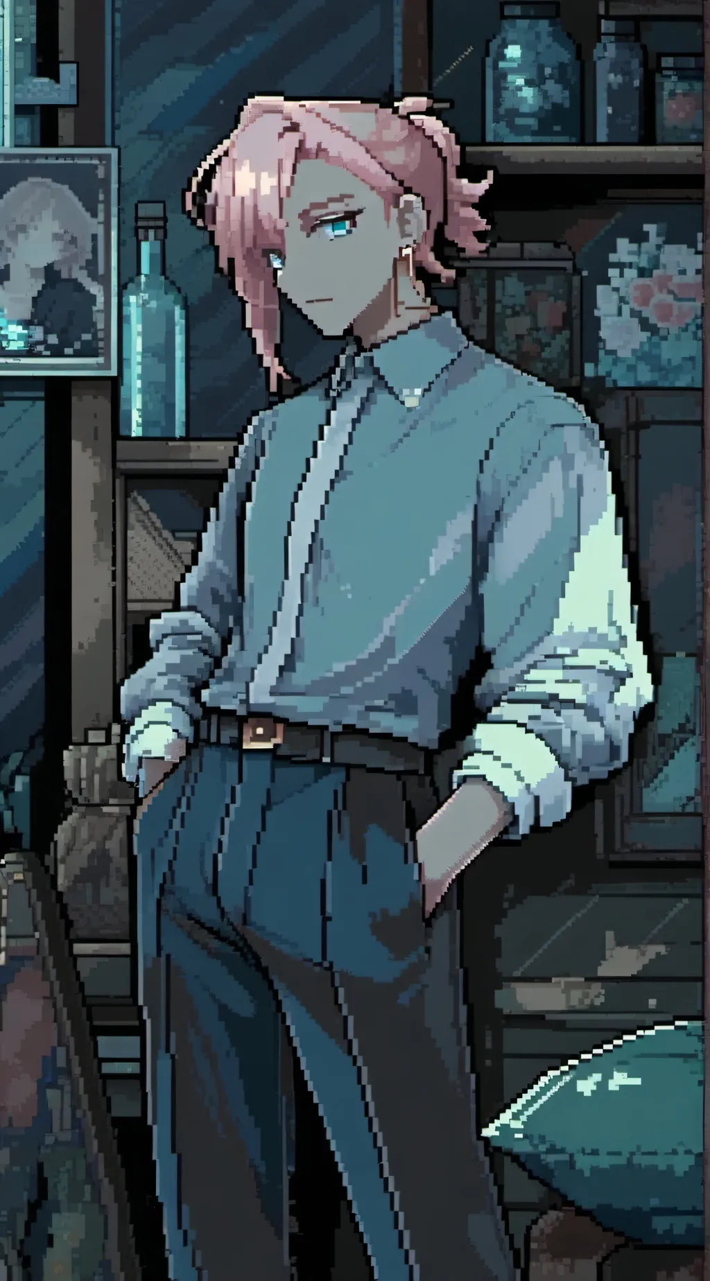 ai character: Vin background