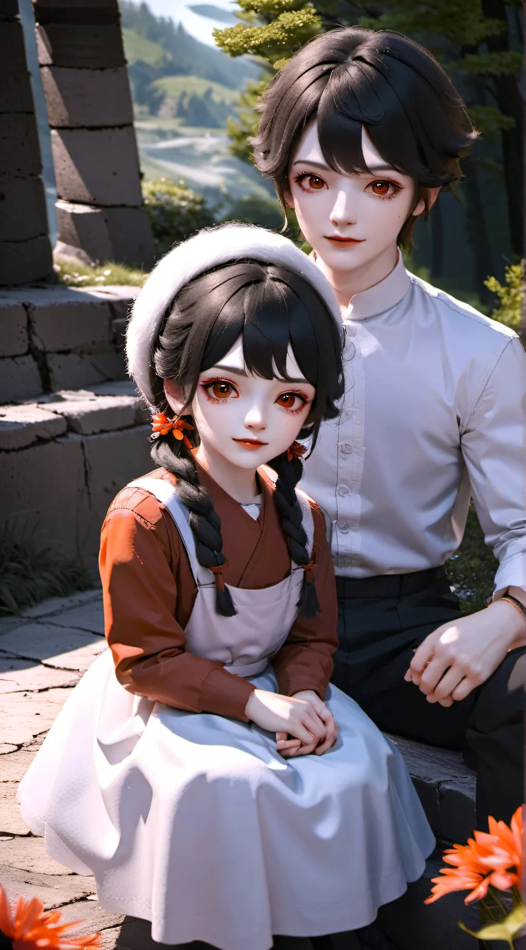 ai character: Ton et Lilo background