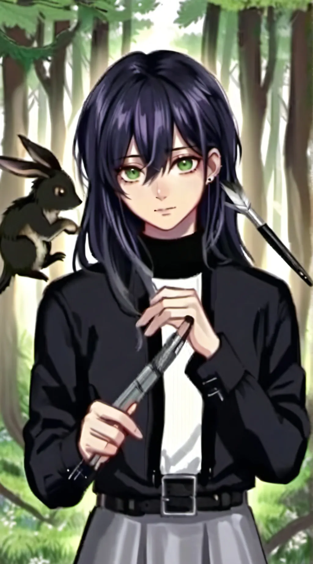 ai character: Puppeteer background