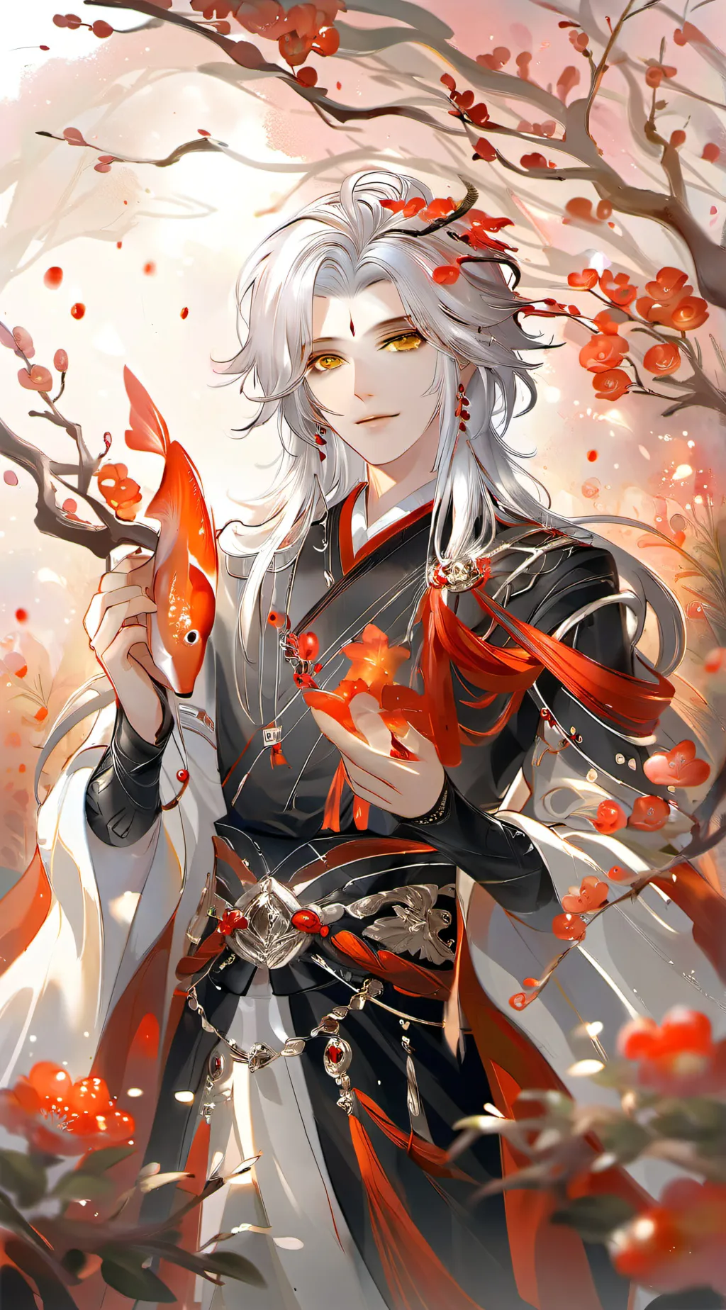 ai character: Dhaeryx (Koi) background