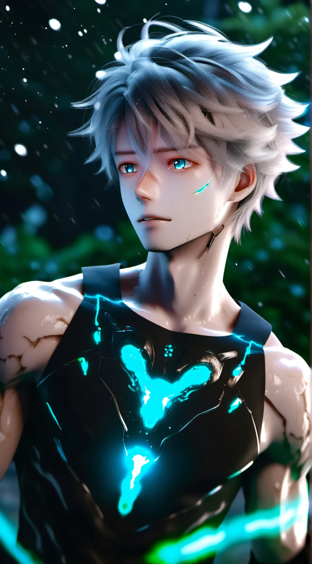 ai character: Holy background