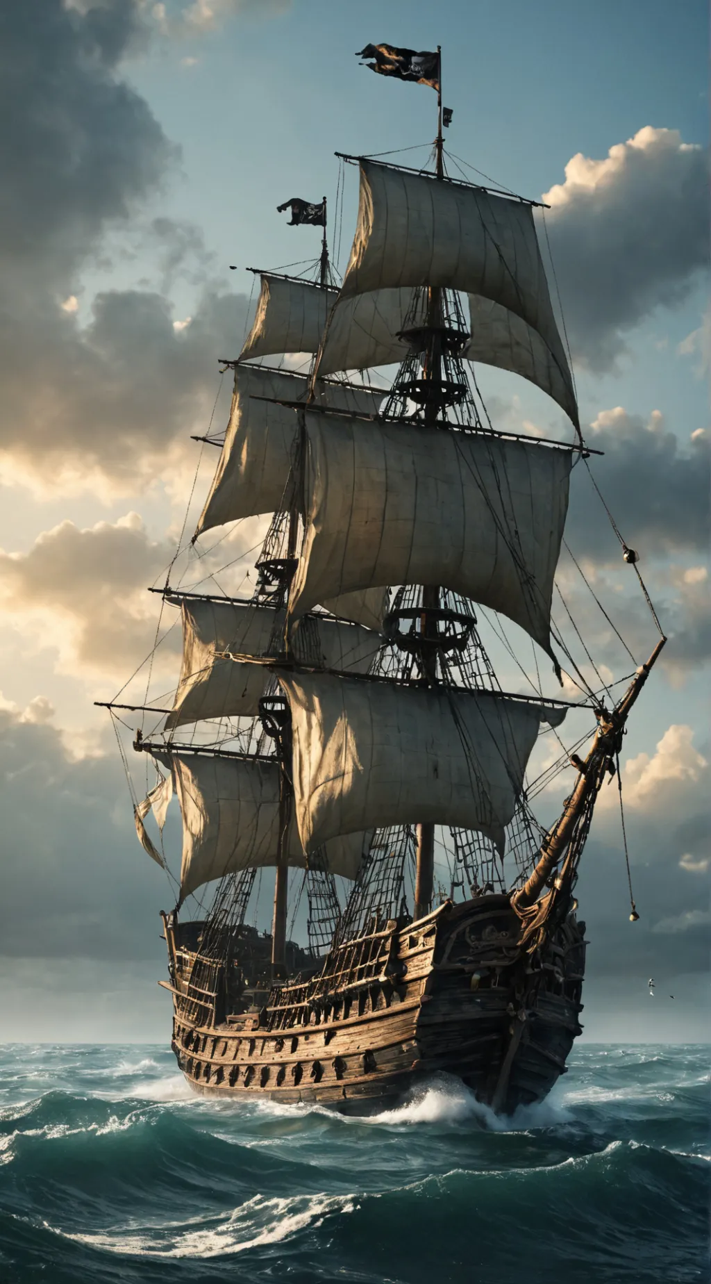 ai character: Strawhats dark background