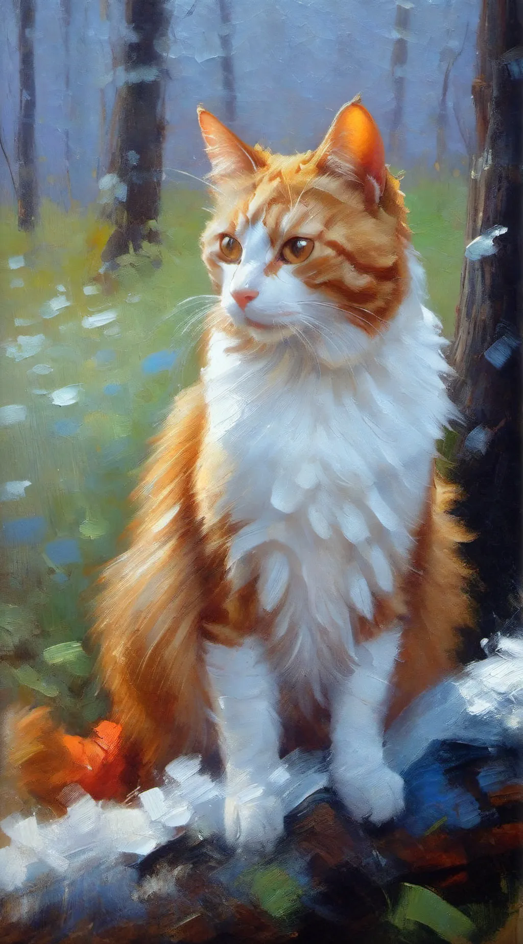 ai character: warrior cats  background