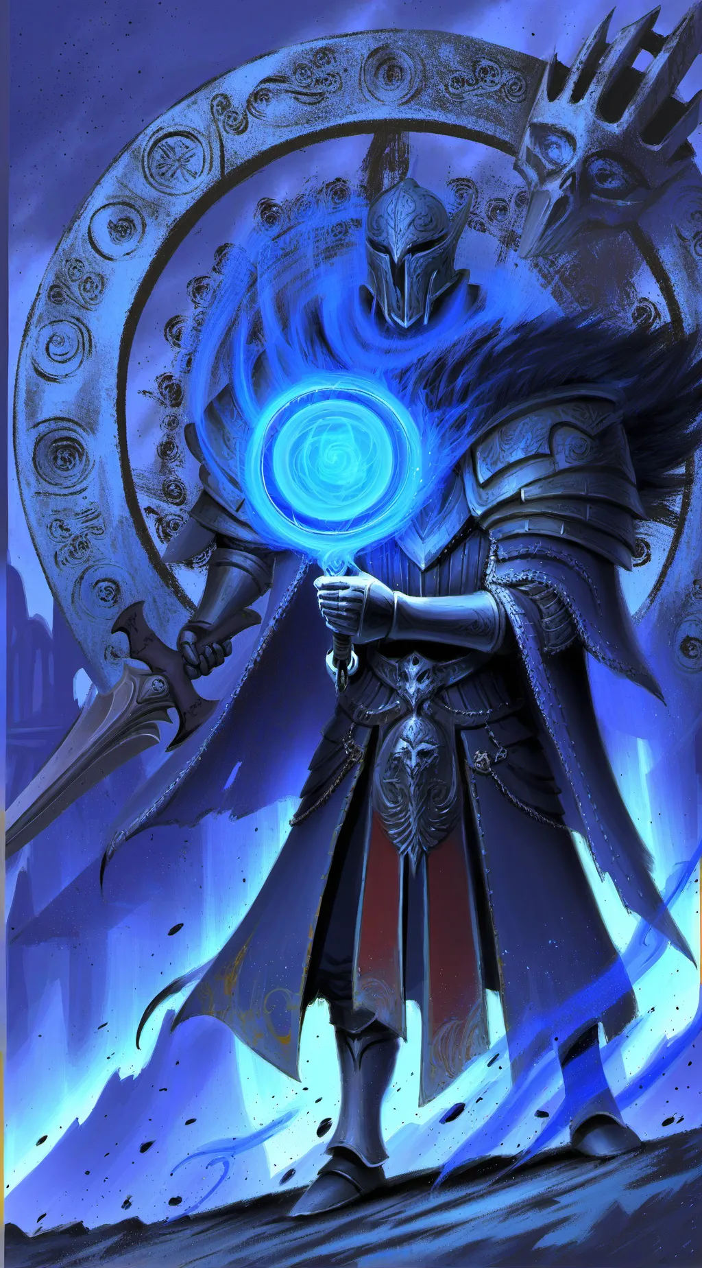 ai character: Dark Night background