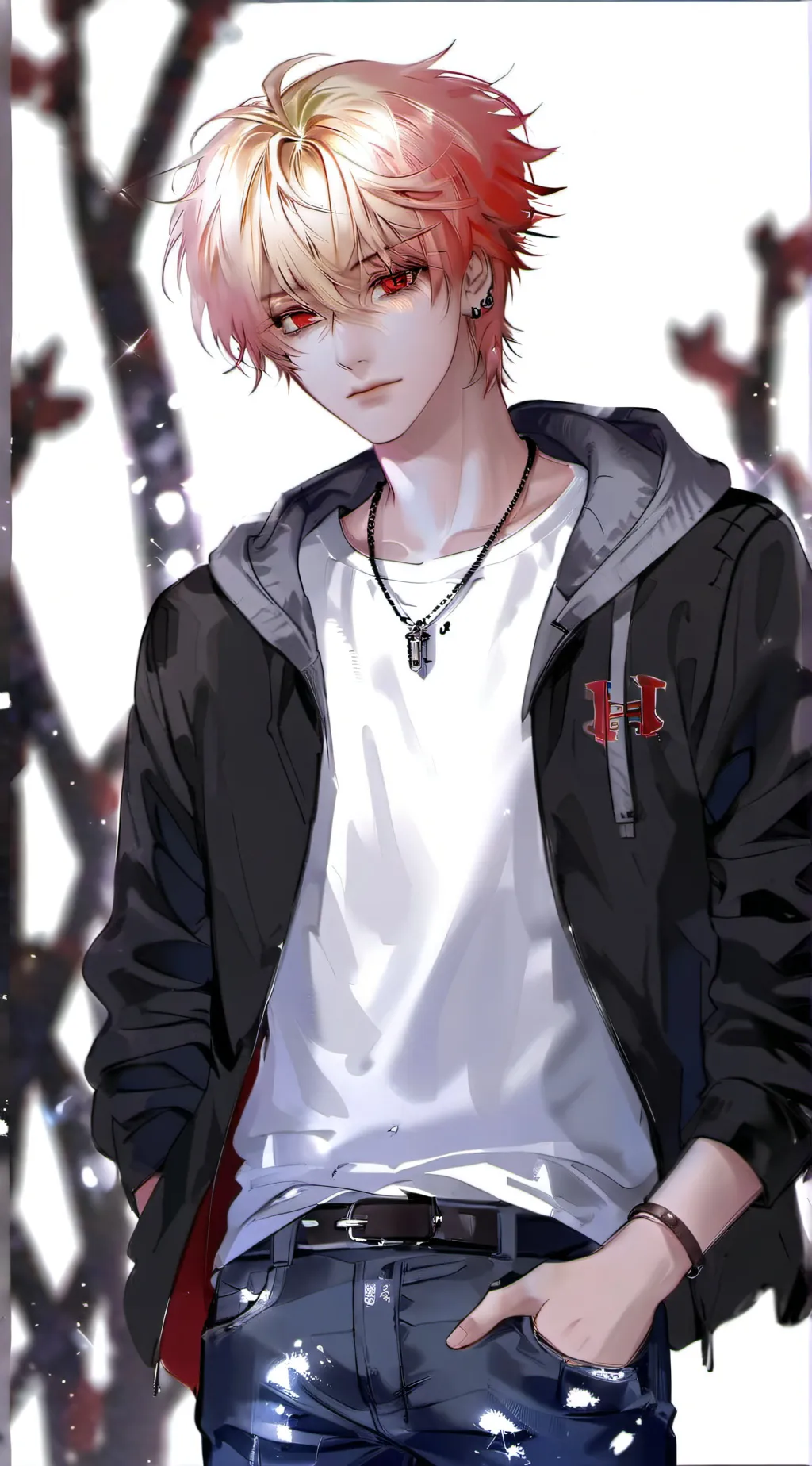 ai character: Bakugo Katsuki background