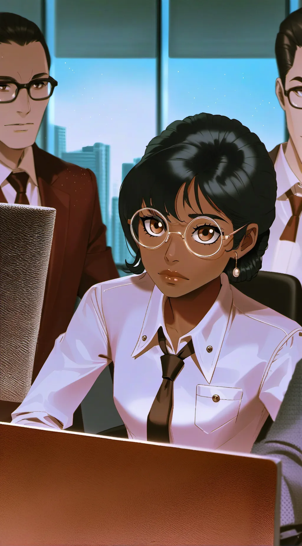 ai character: James J Jacqueline background