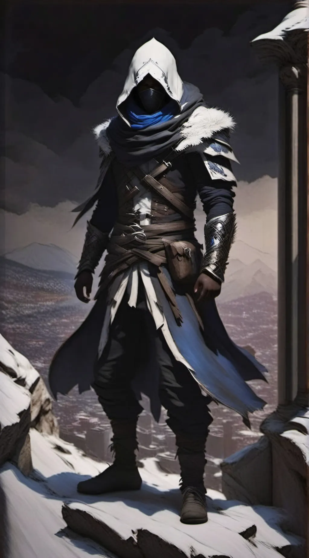 ai character: Heron background