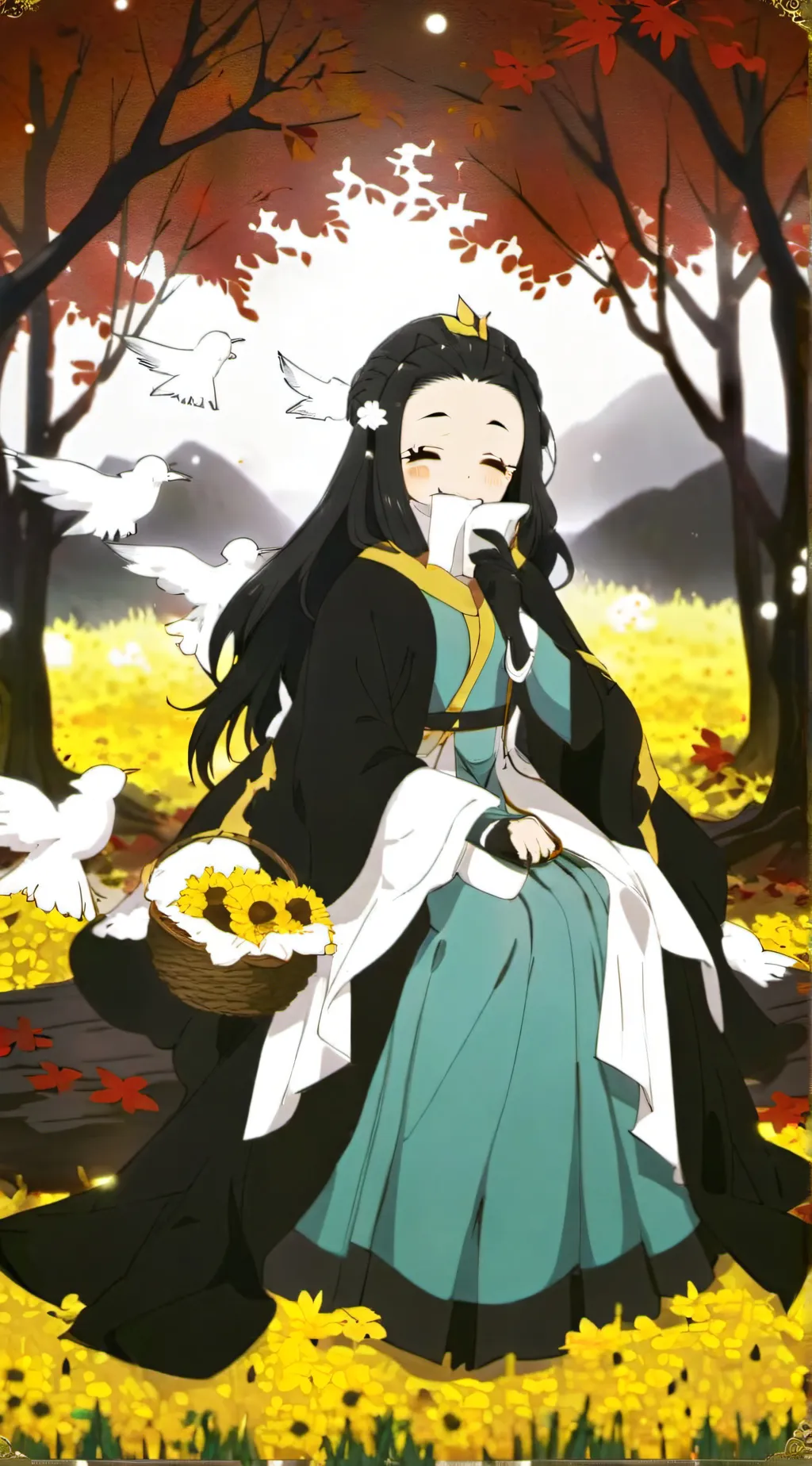 ai character: nezuko sabito giyu background