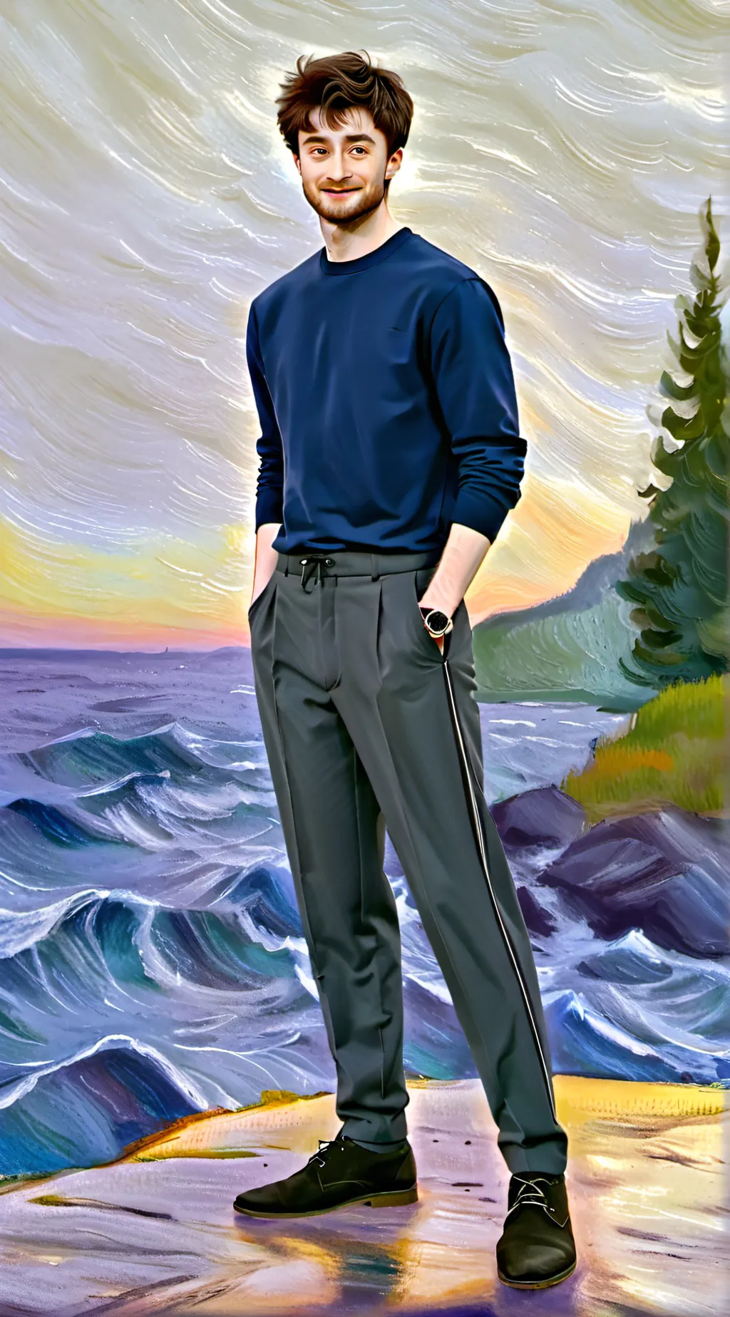 ai character: Daniel Radcliffe background