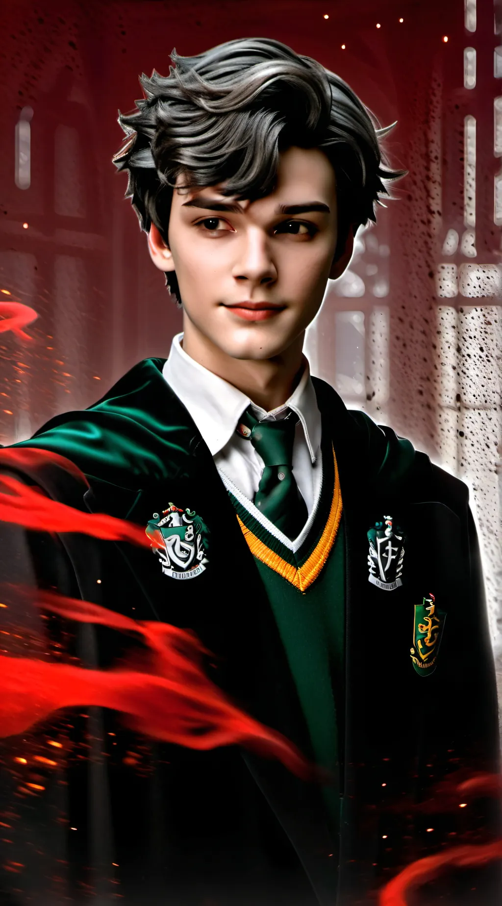 ai character: Mattheo Riddle  background