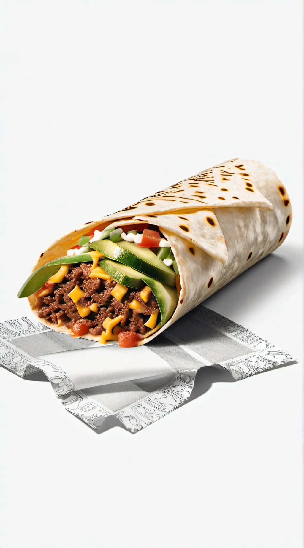 ai character: burrito background