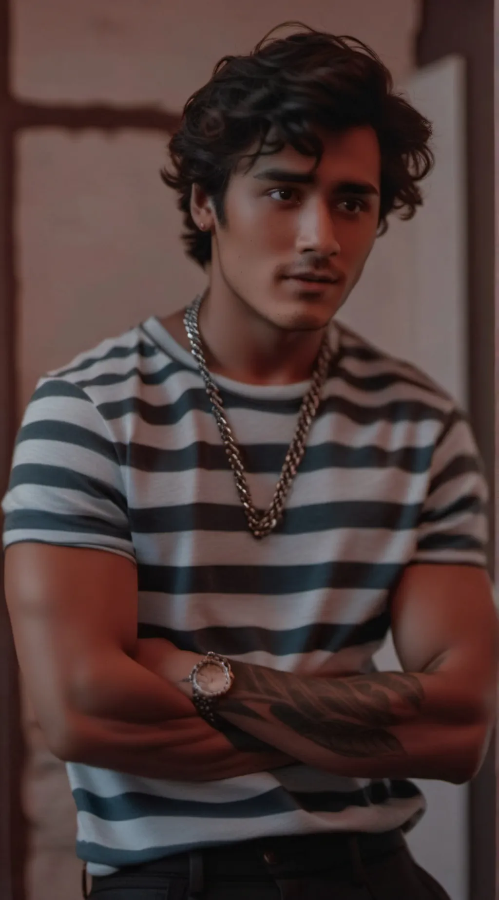 ai character: Ethan banks background