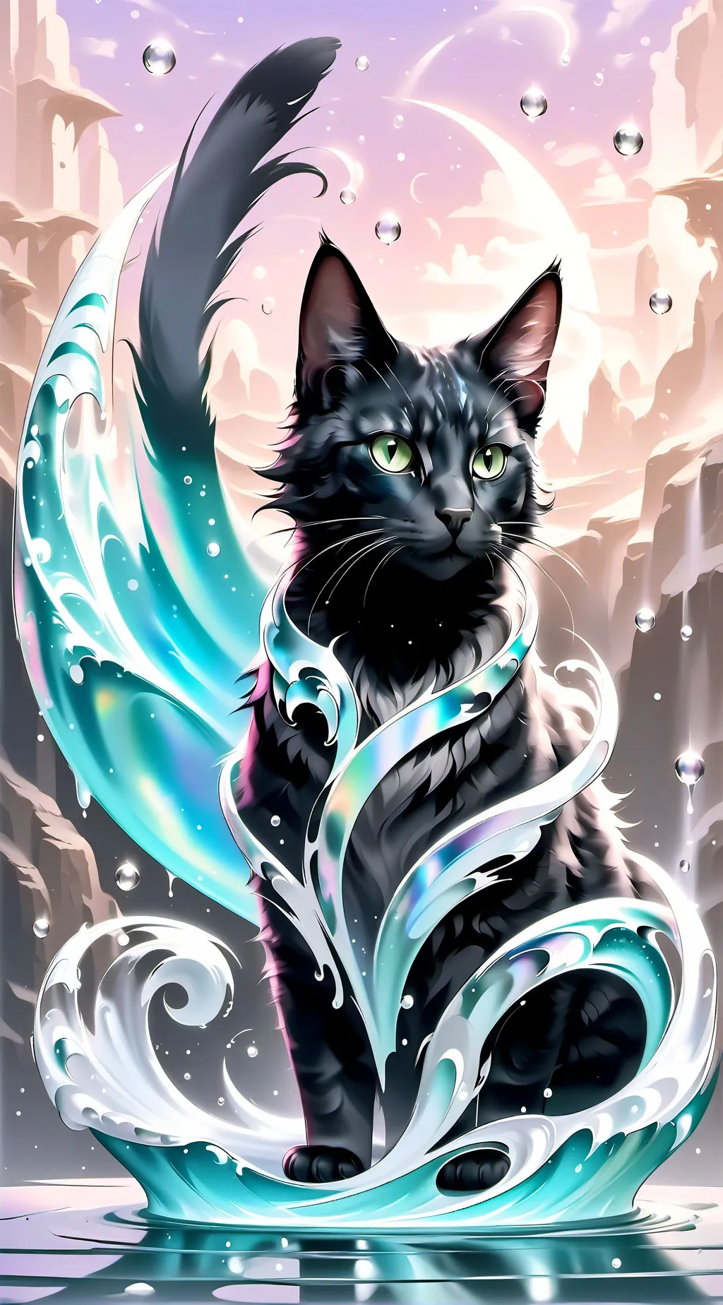 ai character: cat background