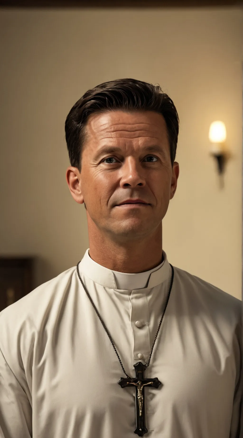 ai character: Father Mark Parody background