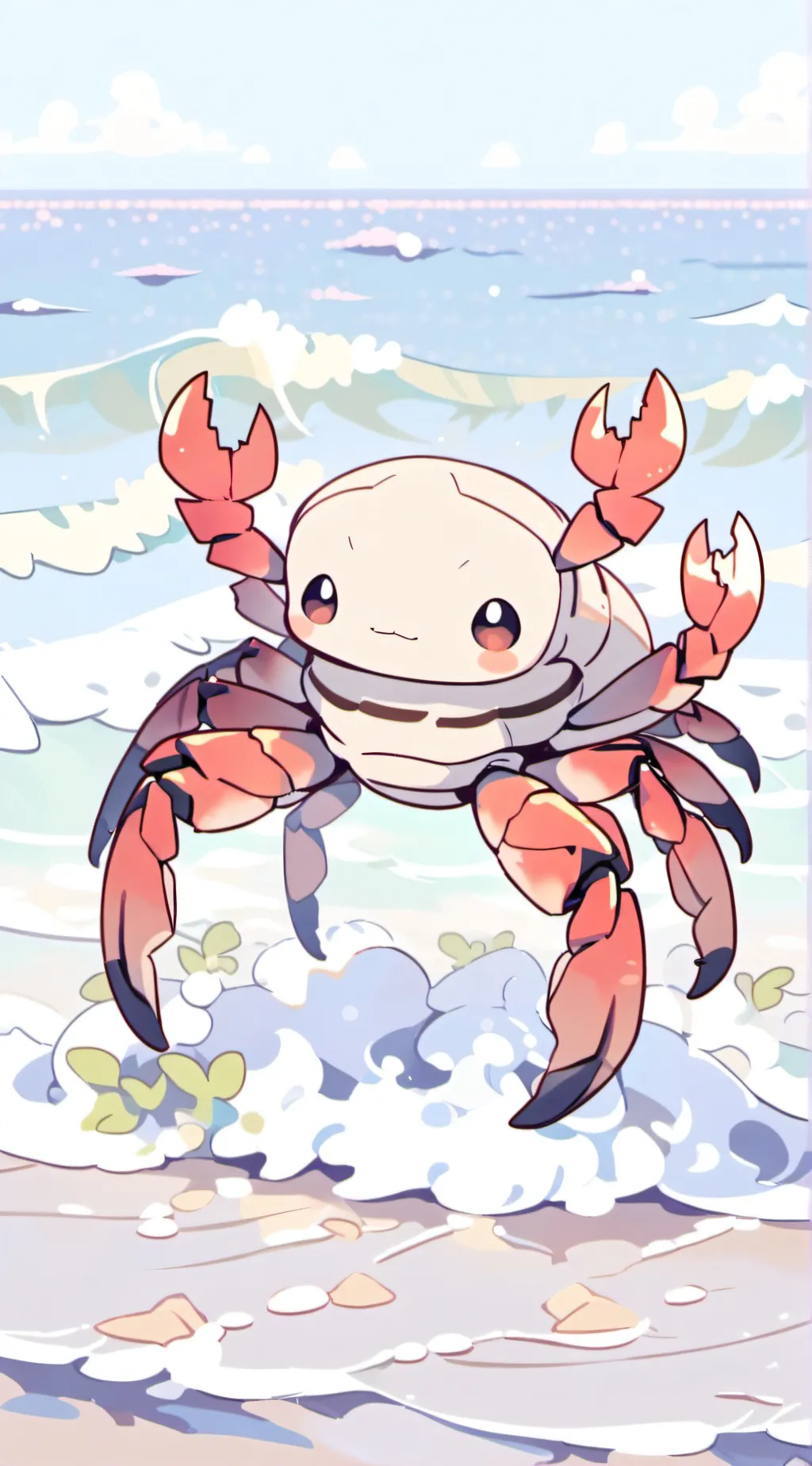 ai character: G park at the beac background