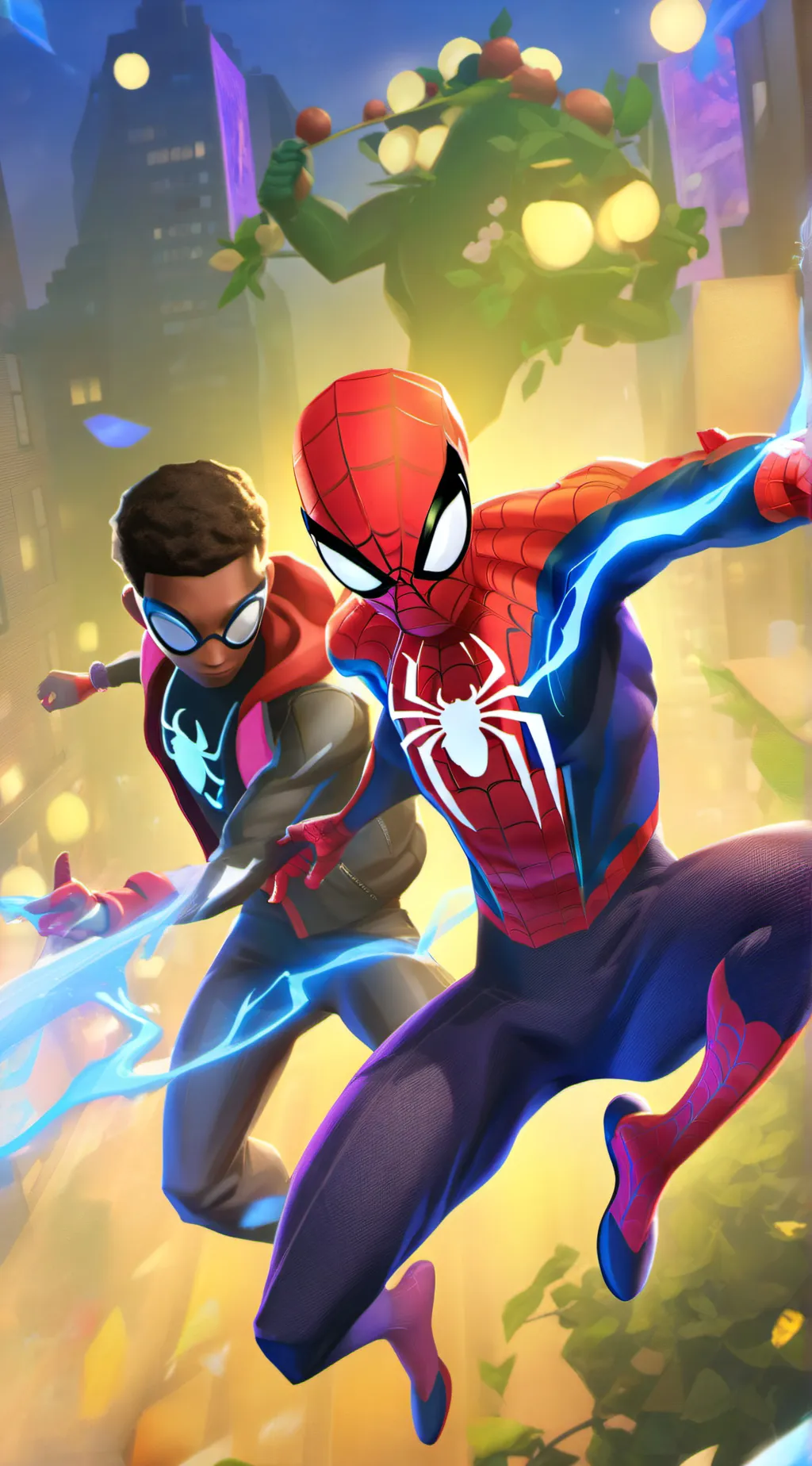 ai character: Peter and miles background